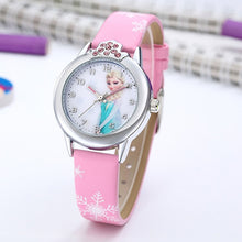 Load image into Gallery viewer, Elsa Watch Girls Elsa Princess Kids Watches Leather Strap