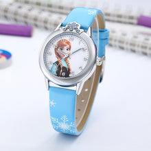 Load image into Gallery viewer, Elsa Watch Girls Elsa Princess Kids Watches Leather Strap