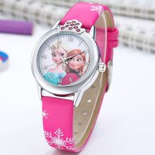 Load image into Gallery viewer, Elsa Watch Girls Elsa Princess Kids Watches Leather Strap
