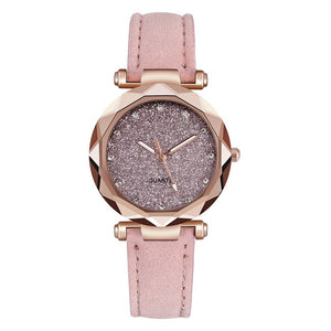 Décontracté femmes romantique ciel étoilé Montre-bracelet